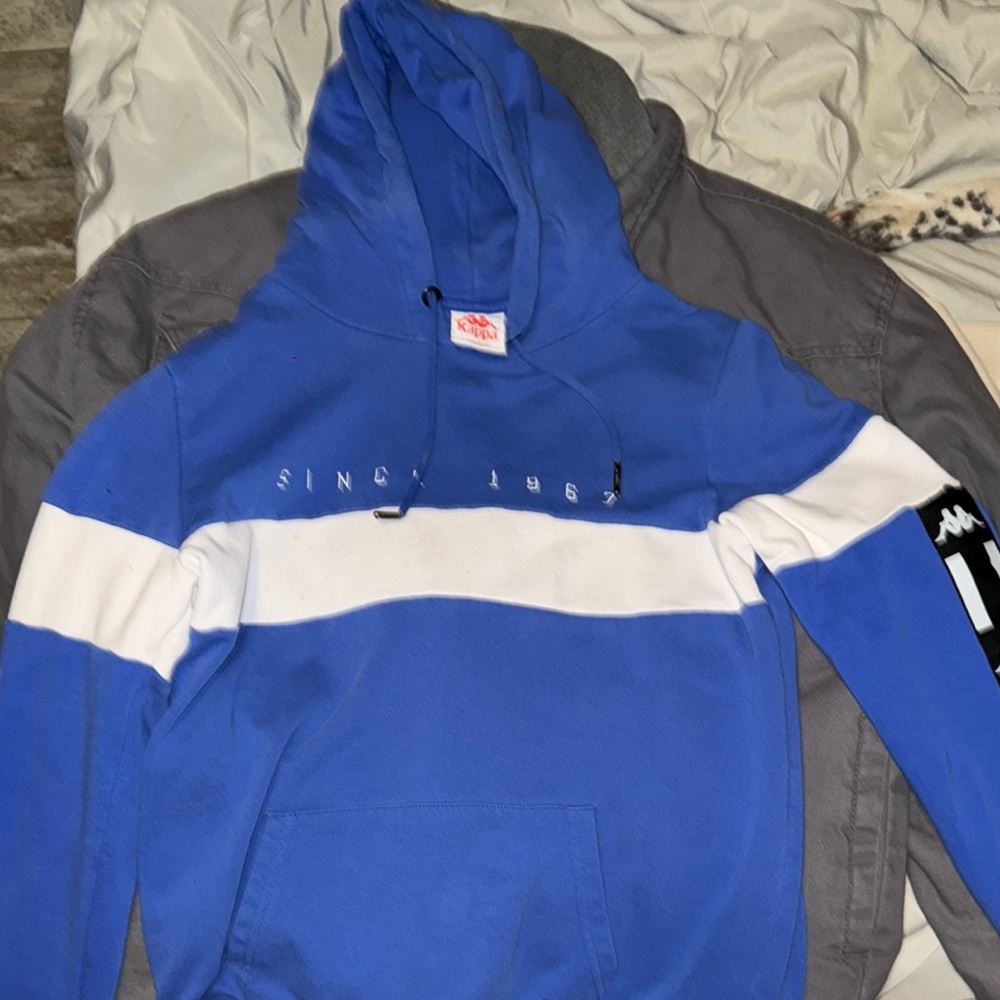 Kappa Blue and White Hoodie